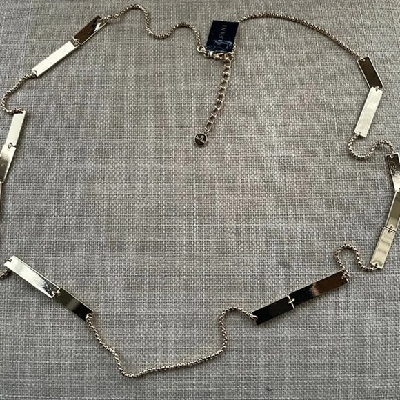 ALFANI Women Necklace Gold Tone Fashion Tablet LNG STN NK TOWER Jewelry - Picture 8 of 11